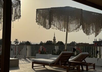 Umbrella on Amalilia sundeck
